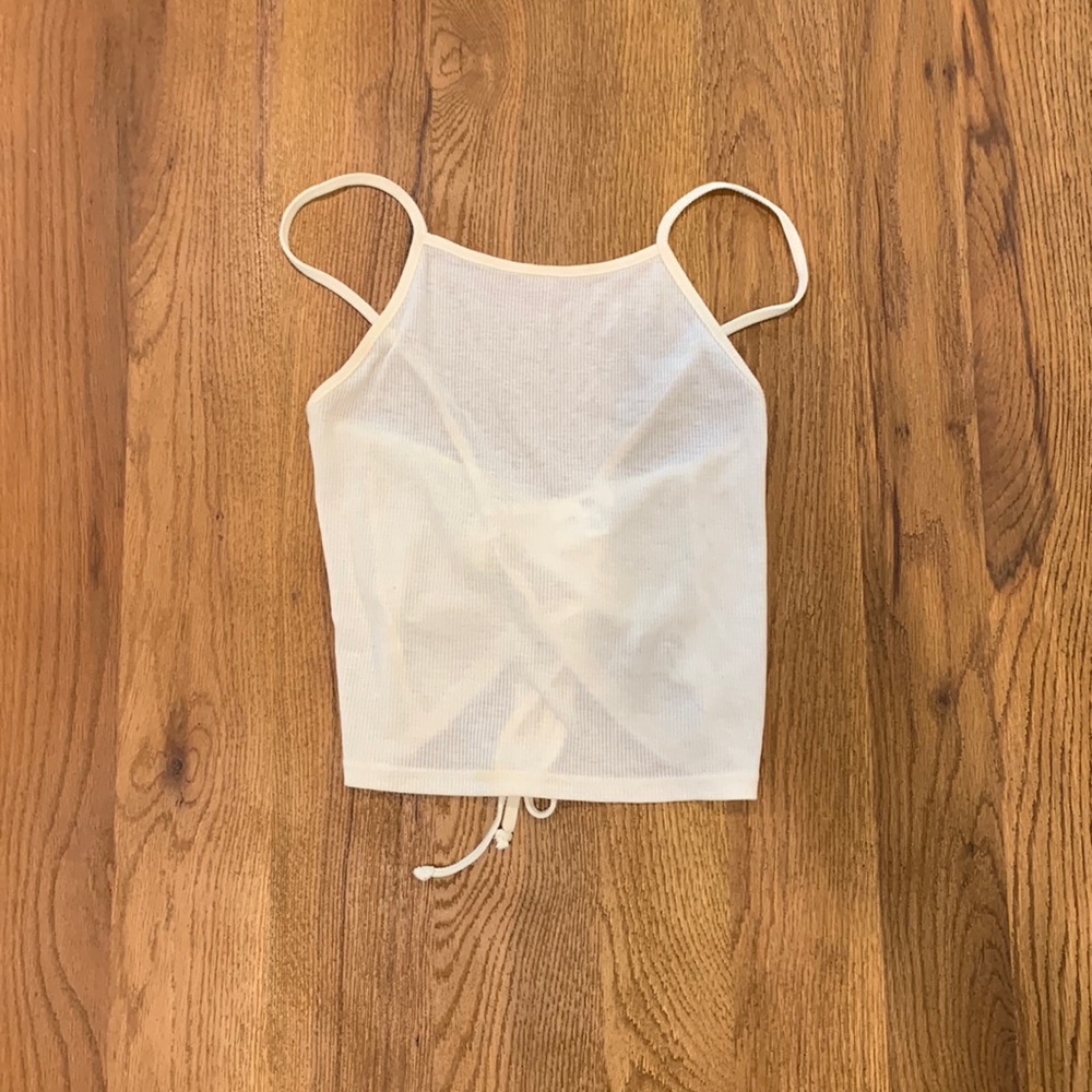 Cream crop top